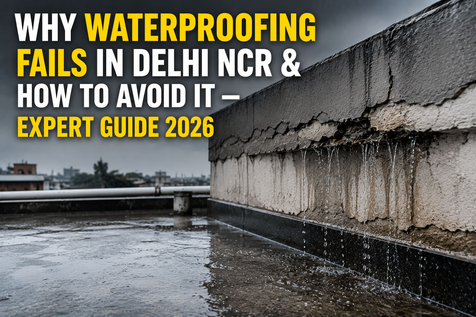 Why Waterproofing Fails in Delhi NCR – Expert Guide 2026 by Bhawani Technologies